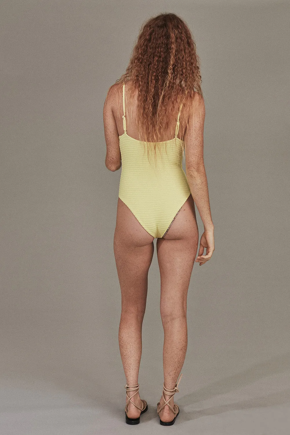 ACACIA Suki Terry Ribbed One Piece in Topaz