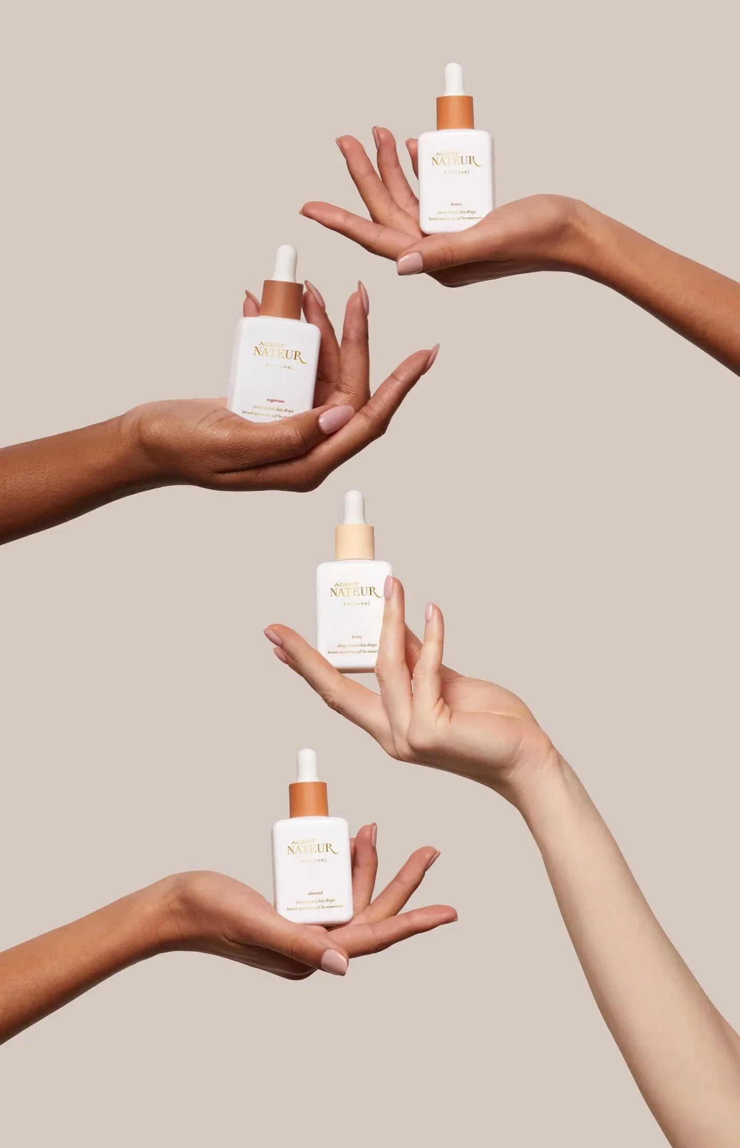 AGENT NATEUR holi (sun) spf 50 dewy tinted skin drops