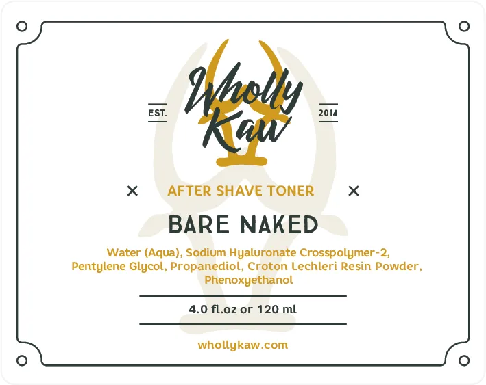 Bare Naked After Shave Toner by WhollyKaw