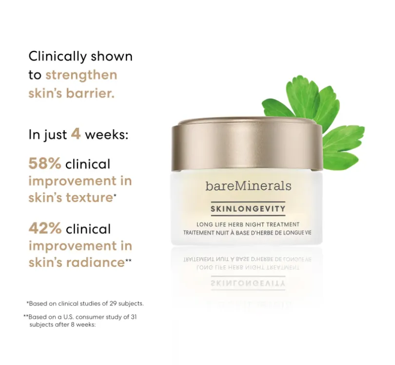 bareMinerals Skinlongevity Long Life Herb Night Treatment