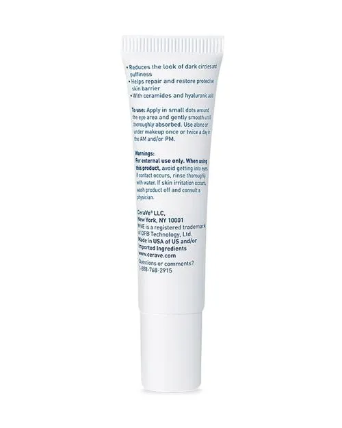Cerave Eye Repair Cream Reduces Dark Circles 14.2G