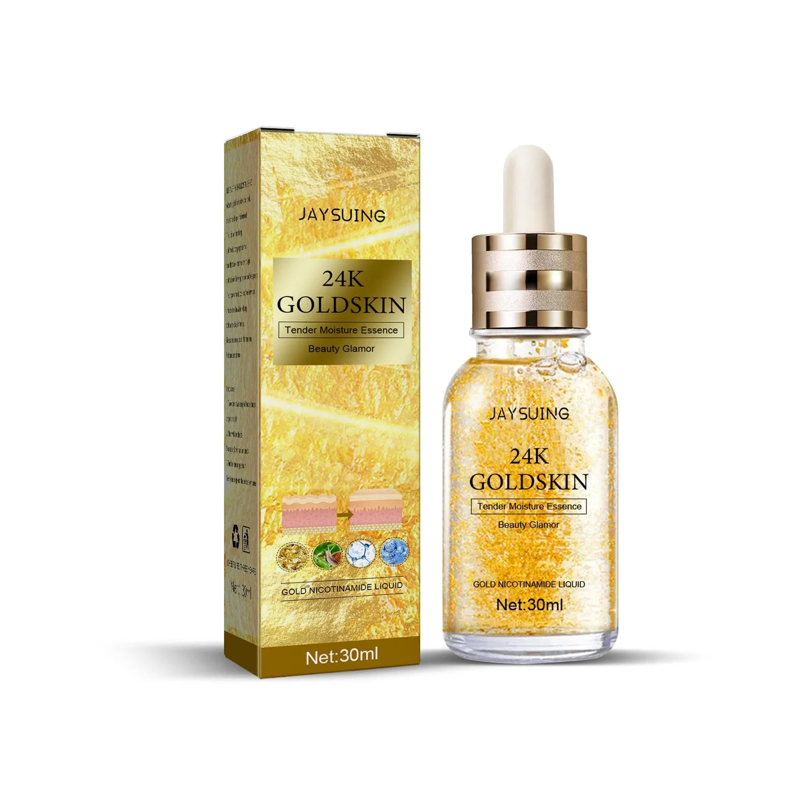 Collagen Removal Wrinkle Serum 24K Gold Anti Aging Lifting Firming Fade Fine Lines Face Essence Moisturizing Skin Care Products