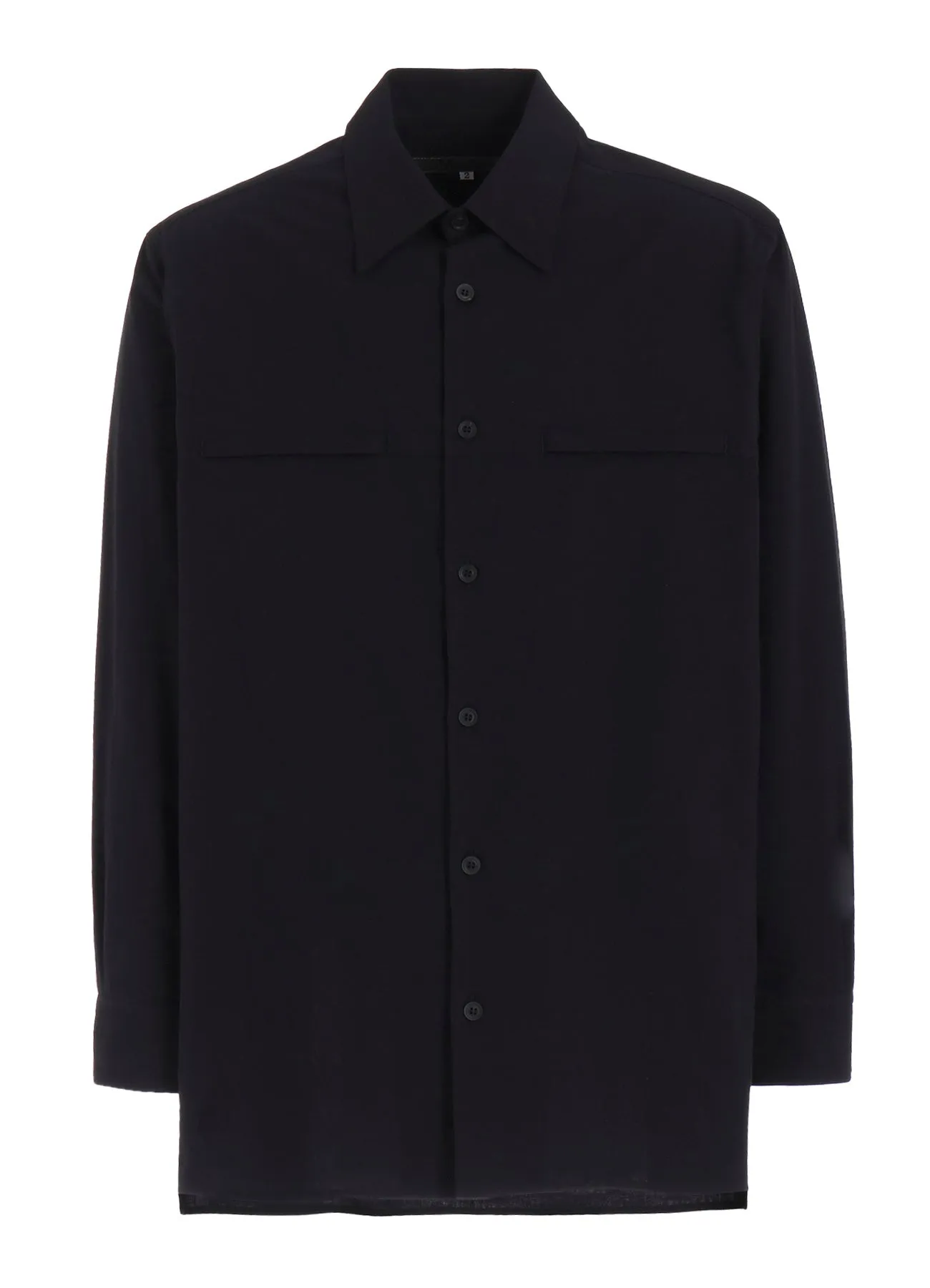 COTTON HEMP BROAD SHIRT WITH ZIP POCKET
