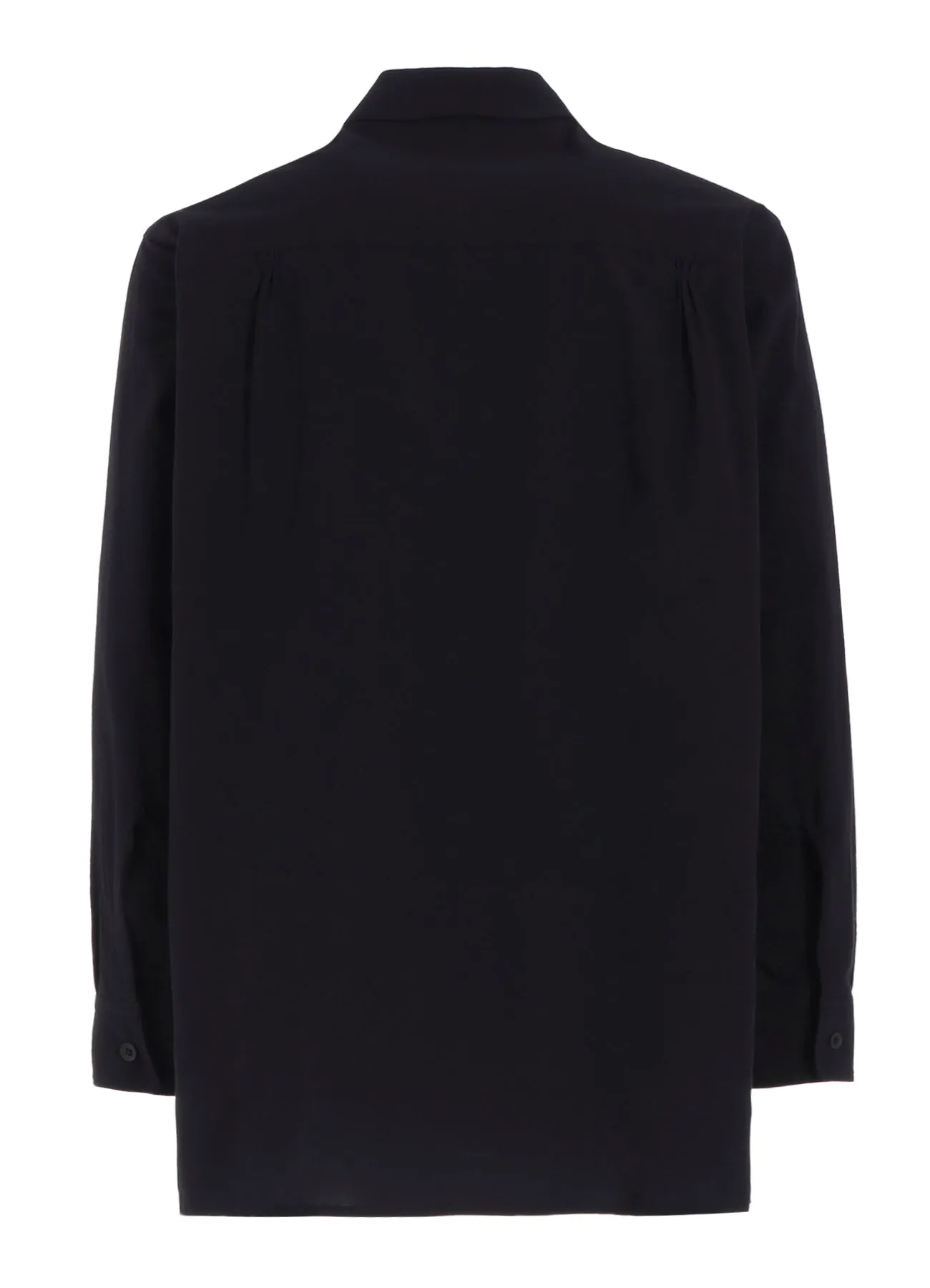 COTTON HEMP BROAD SHIRT WITH ZIP POCKET