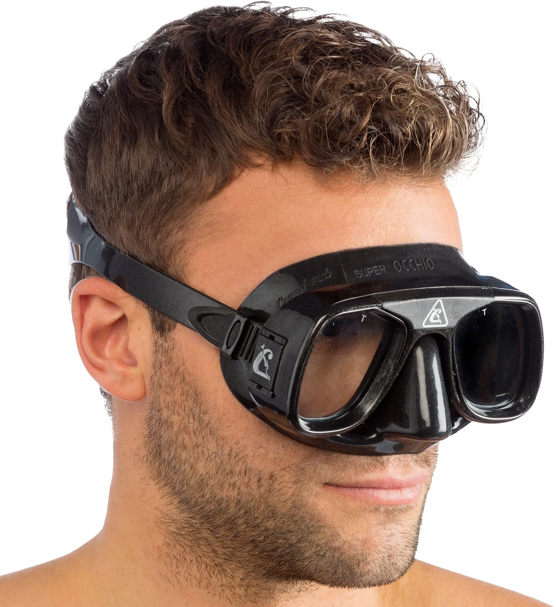 Cressi Superocchio Dive Mask, Black/Black