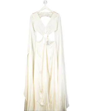 Cult Gaia Cream Jasmin Silk Gown UK S