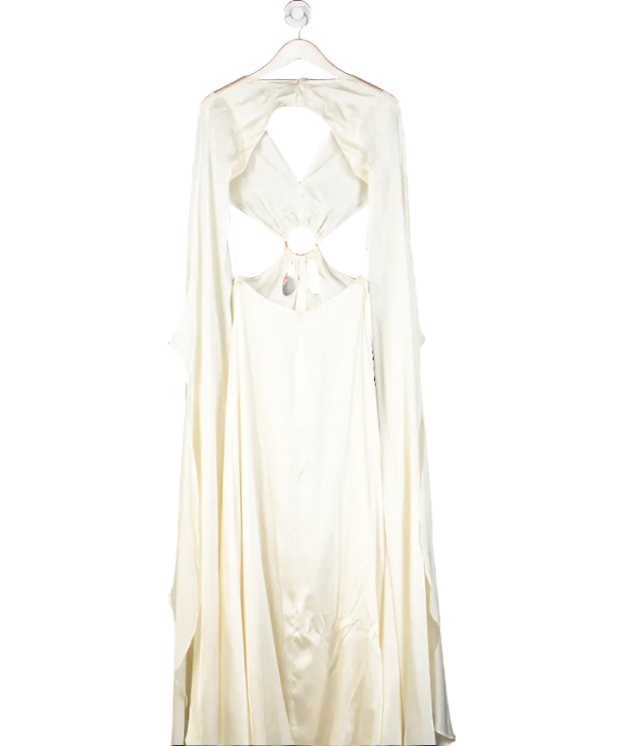 Cult Gaia Cream Jasmin Silk Gown UK S