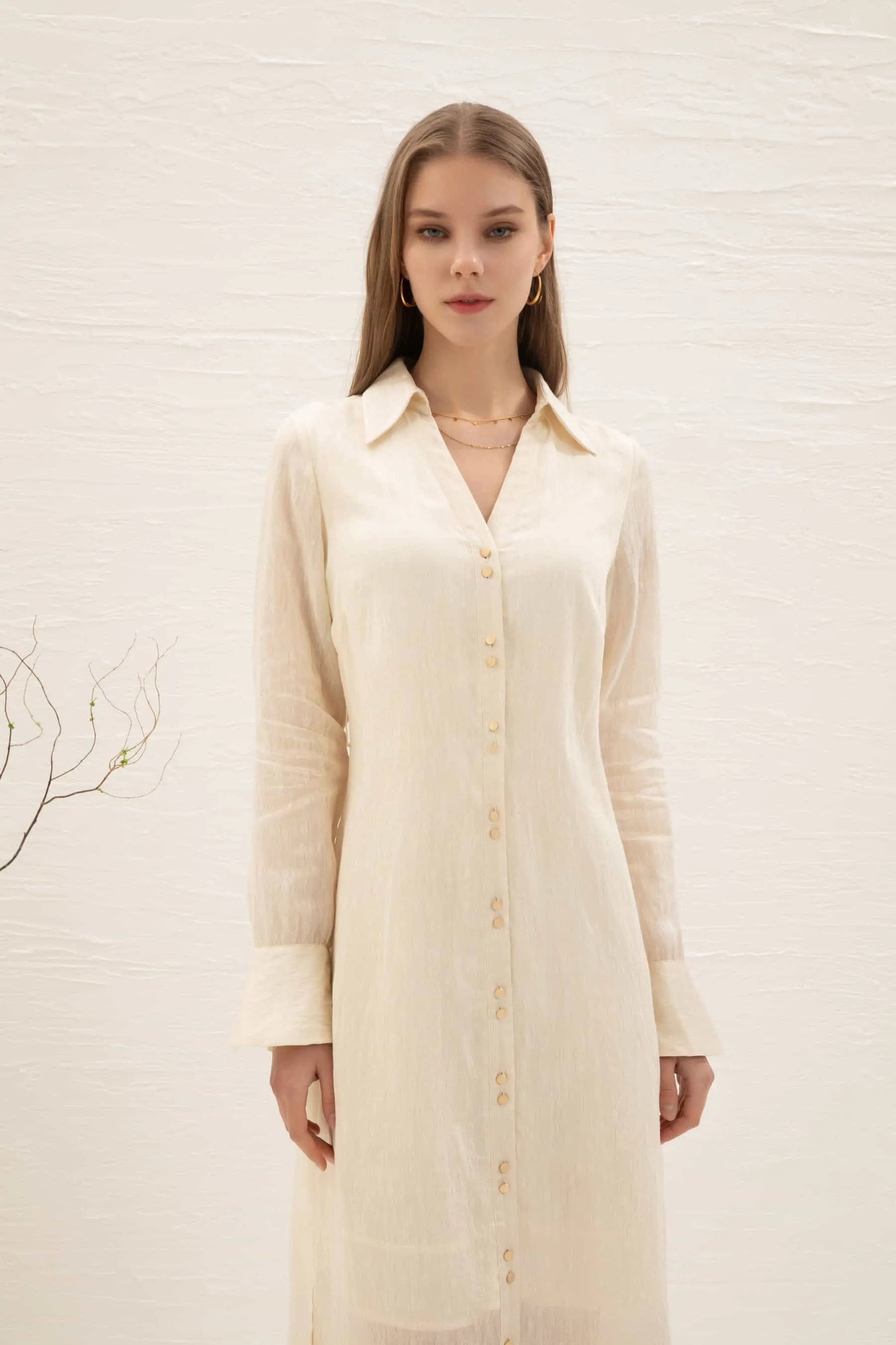 GDS Scarlette Belted Dress | Cream