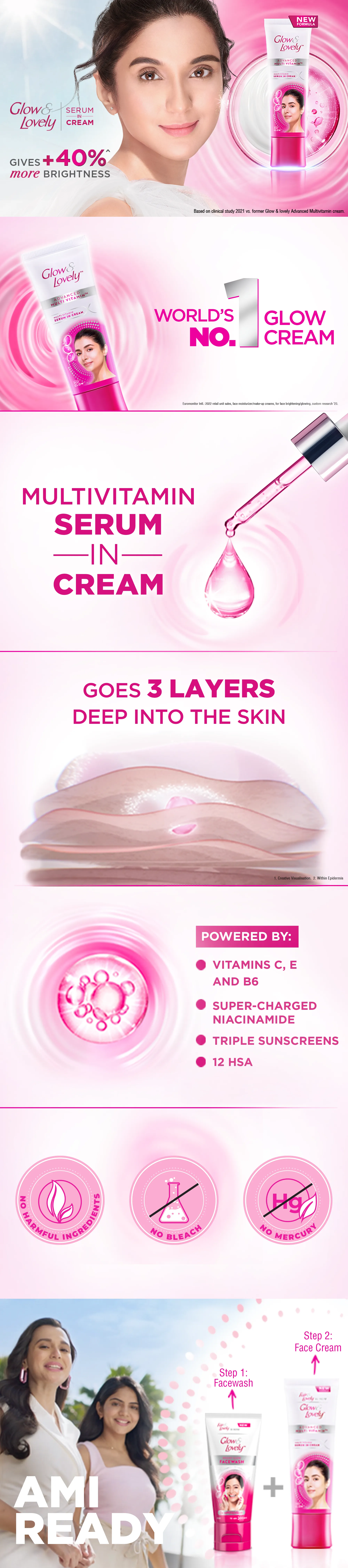 Glow & Lovely Face Cream Advanced Multivitamin 100g