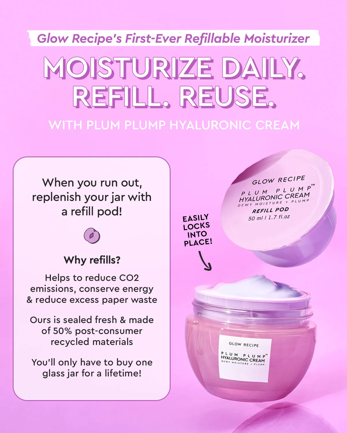 Glow Recipe Plum Plump Hyaluronic Cream 20ml