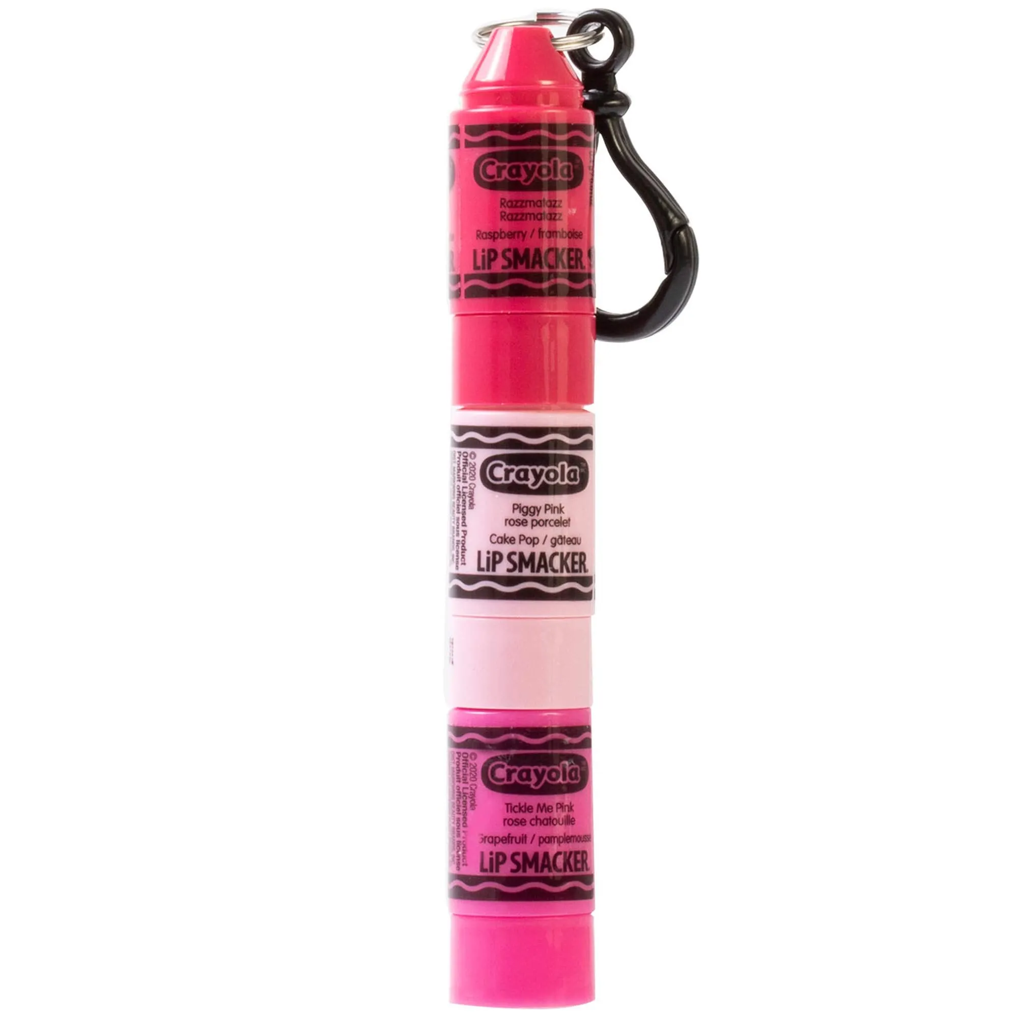 Lip Smacker Crayola Crayon Stackable Flavored Clear Balm Pink, Pinks, 0.03 Ounce