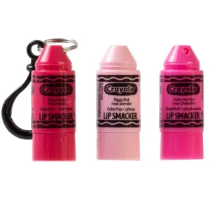 Lip Smacker Crayola Crayon Stackable Flavored Clear Balm Pink, Pinks, 0.03 Ounce