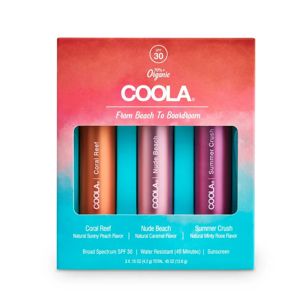 Mineral Lip Trio: Summer Crush, Coral Reef, Nude Beach