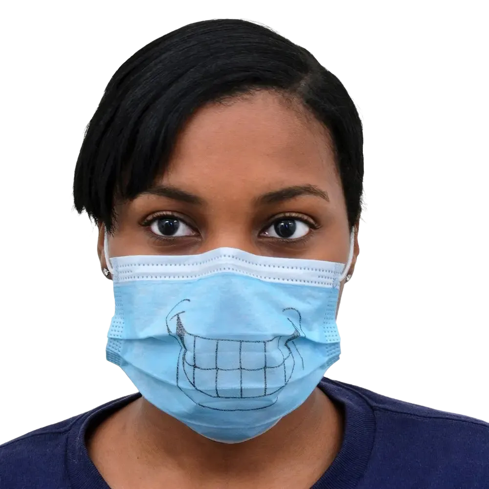 Pack of 5 Paper Dust Masks with a Smile by Proguard