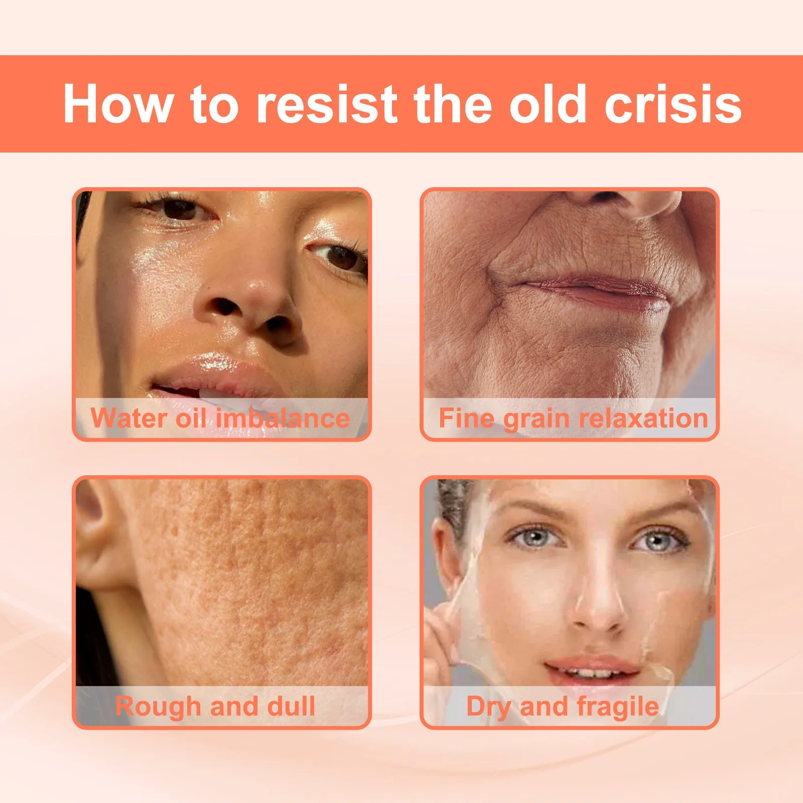 Rose oil VC anti-aging  facial firming anti-wrinkle early-old nasolabial lines head-up lines moisturizing moisturizing