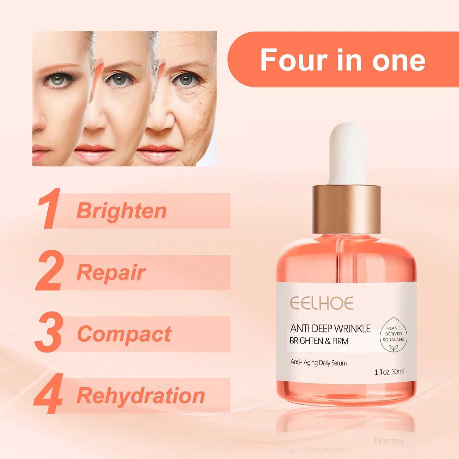 Rose oil VC anti-aging  facial firming anti-wrinkle early-old nasolabial lines head-up lines moisturizing moisturizing