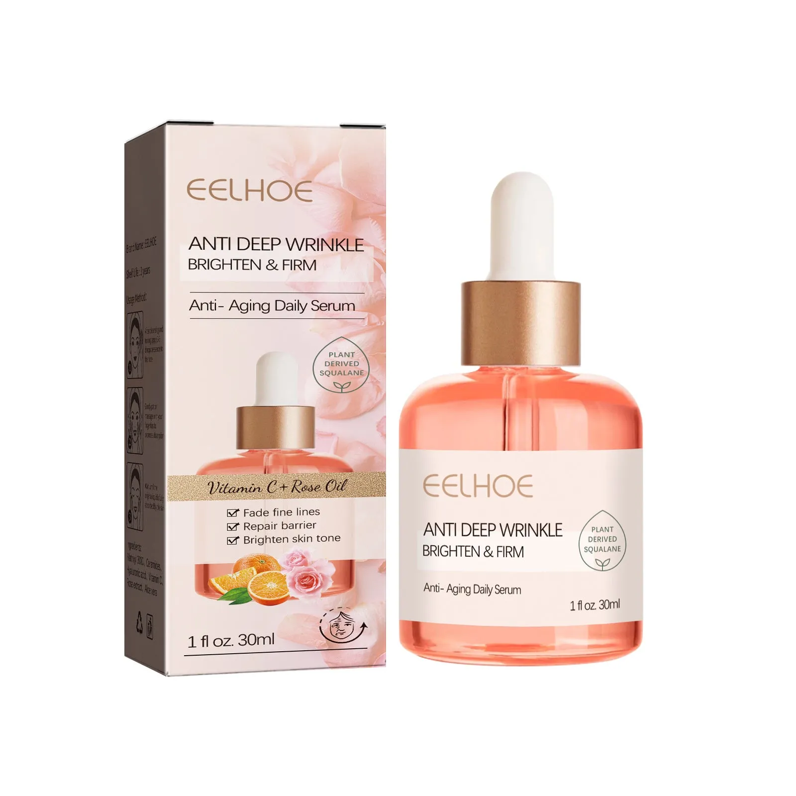 Rose oil VC anti-aging  facial firming anti-wrinkle early-old nasolabial lines head-up lines moisturizing moisturizing