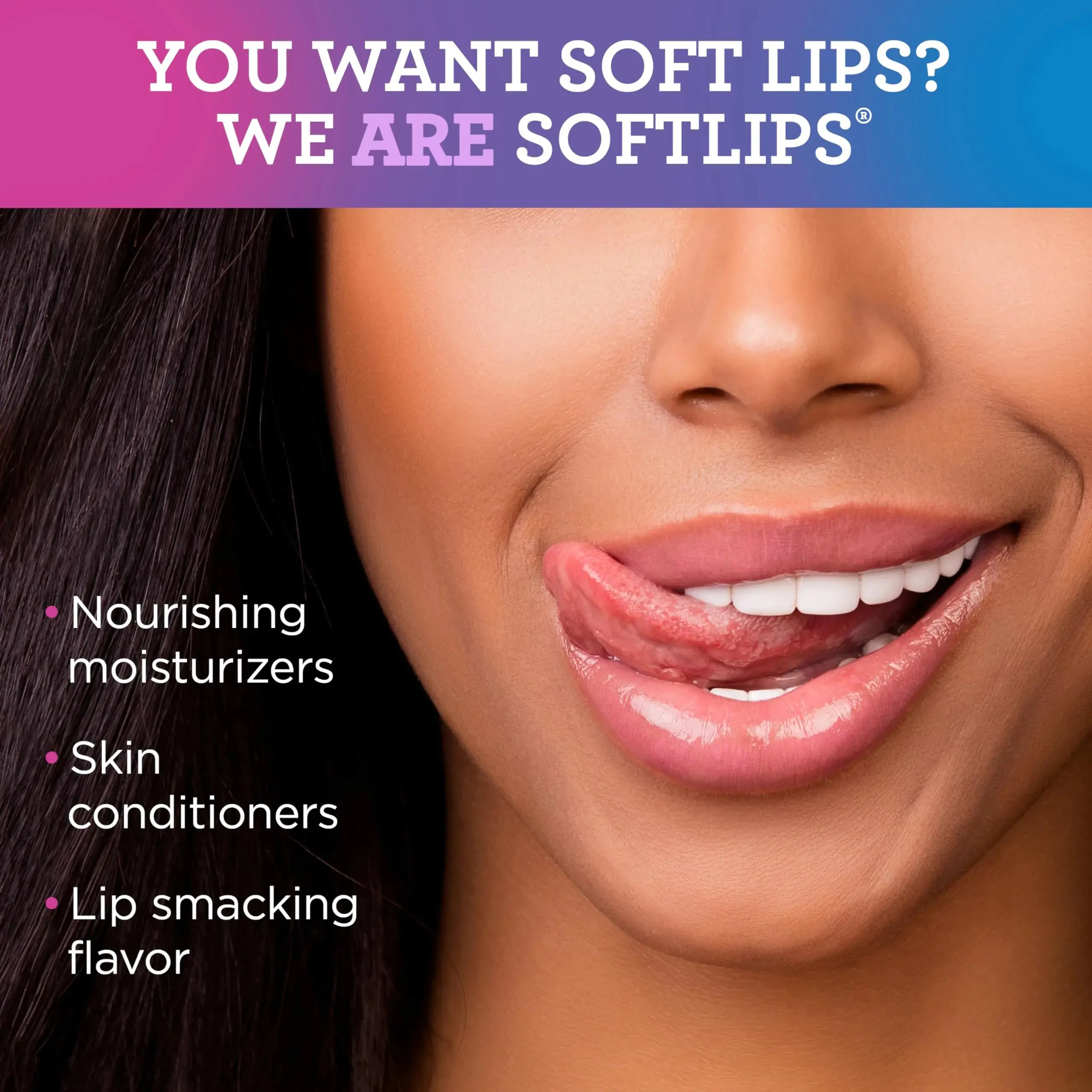 Softlips Lip Balm 3-Pack: Watermelon, Cherry & Vanilla - Soothing, Hydrating & Cruelty-Free
