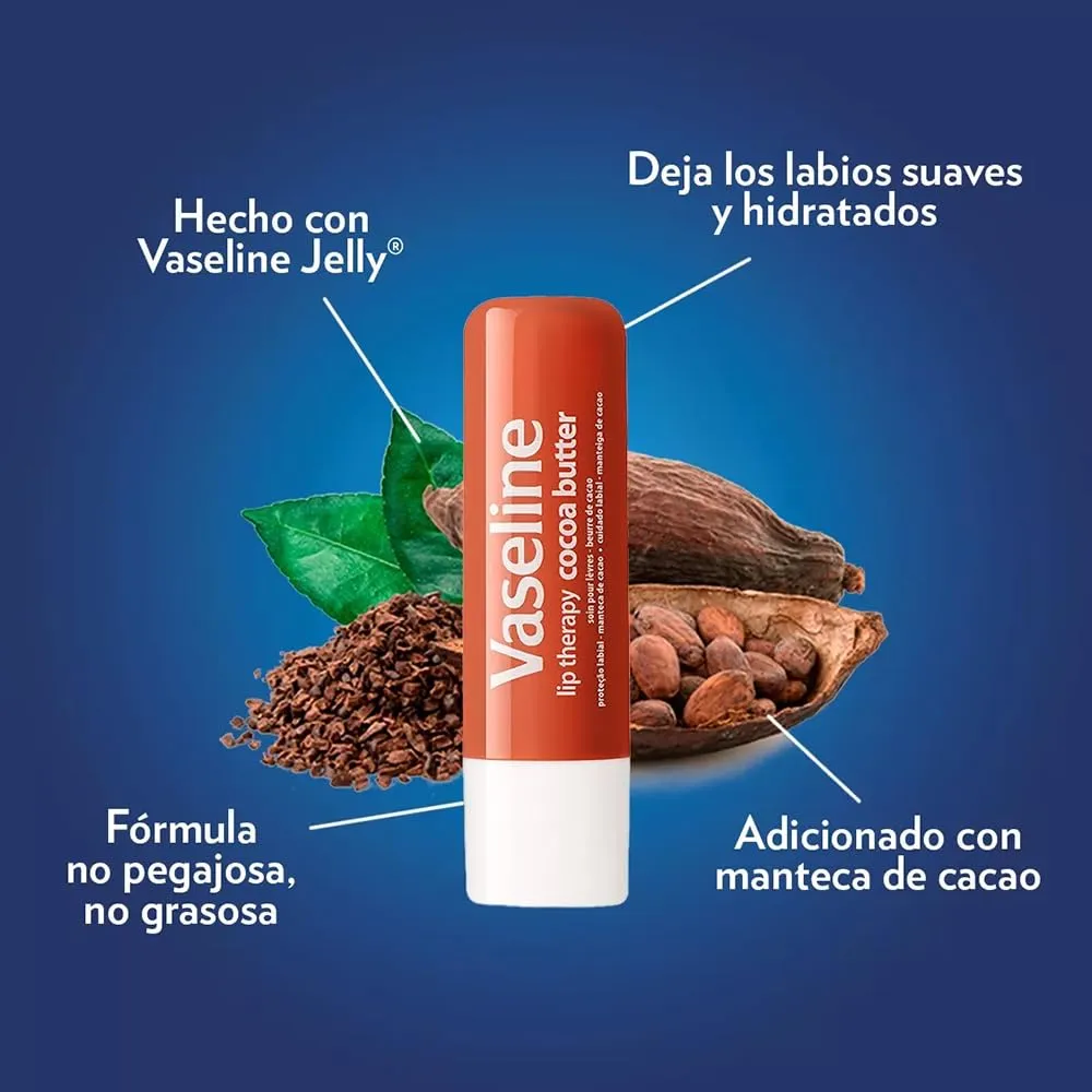 Vaseline Cocoa Butter Lip Therapy Twin Pack